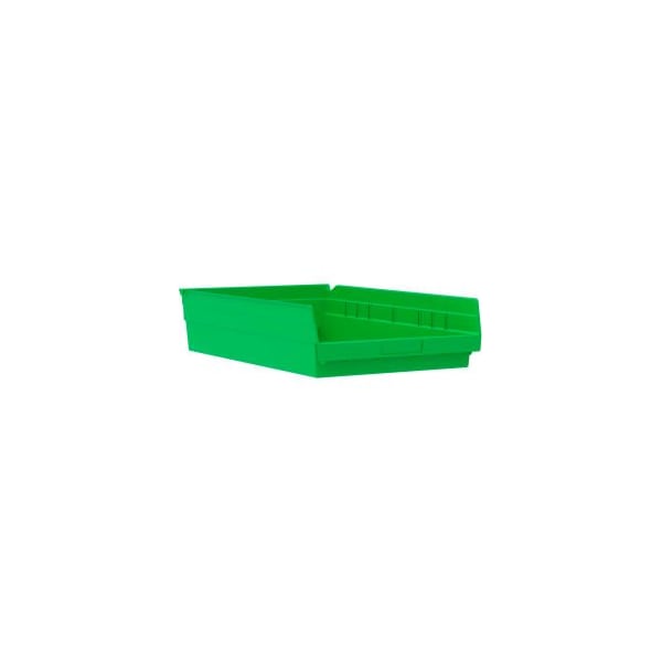 Akro-Mils Shelf Storage Bin, Plastic, Green, 12 PK 30178GREEN - main